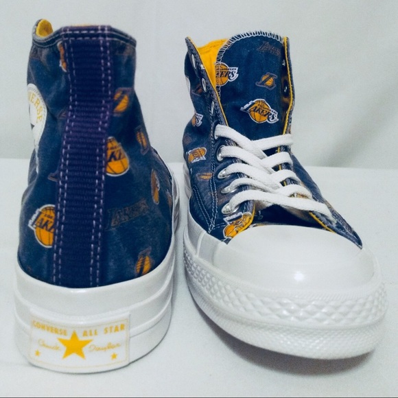 Converse Chuck Taylor 70 hi top LA lakers shoes - Picture 3 of 6